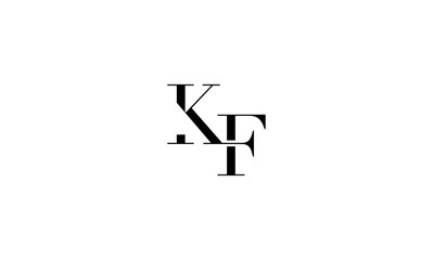KF initial letters, monogram logo
