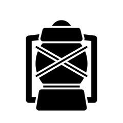camping lantern solid icon	