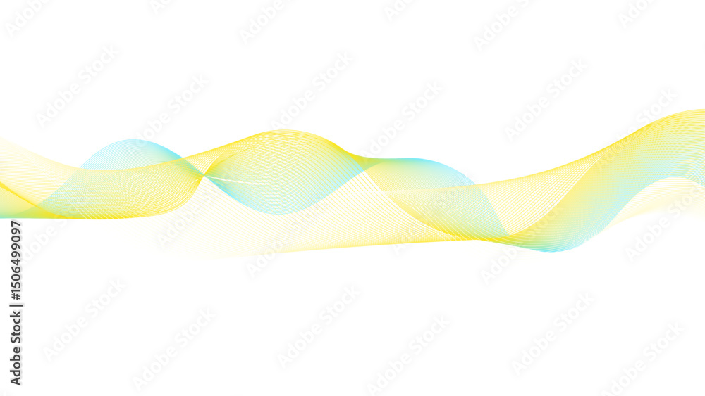 Canvas Prints abstract background with lines and smoke waves, abstract wavy line art.