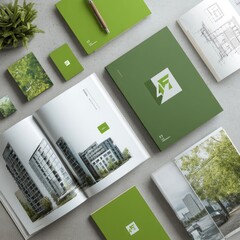 Green architectural branding materials