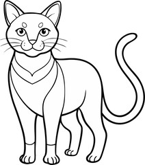vector illustration of a cat
