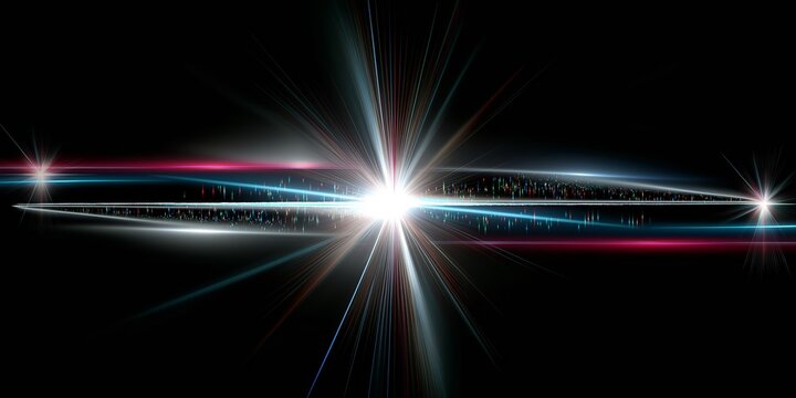 Glowing abstract sun burst with digital lens flare.can your adjust the color of the light rays using adjustment layer like Gradient Selective Color, and create sunlight, optical flare.