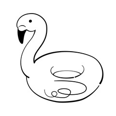 Flamingo floating pool toy