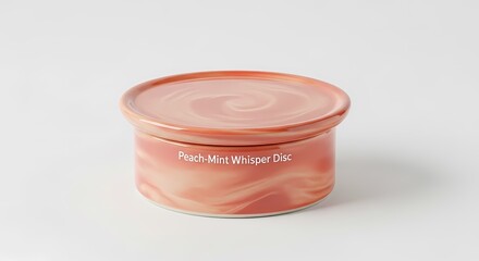 Peach Color Round Disc with Cover