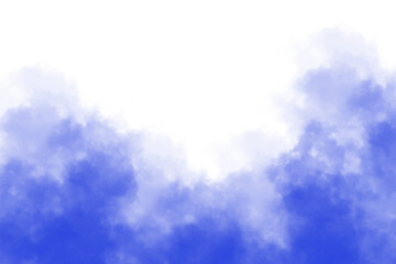 Blue fog cloud or smoke texture background with soft gradient effect. Ideal for creative overlays, digital art, and abstract compositions. High-quality, airy, and artistic vapor design. © Sk