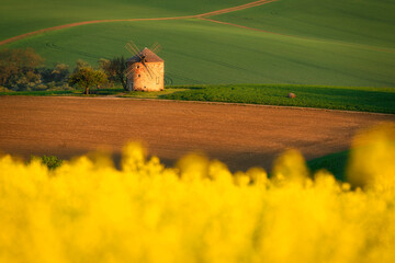Landscape of Czech Republic Moravia region