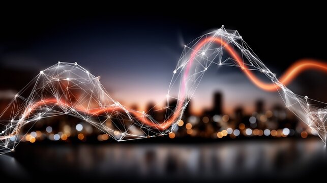 Network digital technology background, ai data 01 computer code binary, connection of internet of things, 3d illustration background, future of deep learning, grid area ofserver online - Powered by Adobe