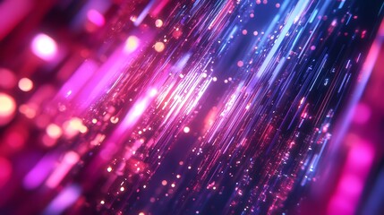 Obraz premium Technology Data Background with Glowing Particles Abstract Futuristic Design for Digital Innovation Campaigns