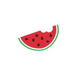 Watermelon icon. Juicy ripe fruit on white background