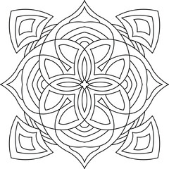 Colorful mandala design. Unique and beautiful mandala design with many colors. Colorful mandala design on white background.