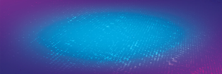 Dots halftone blue color pattern gradient texture with technology digital background.