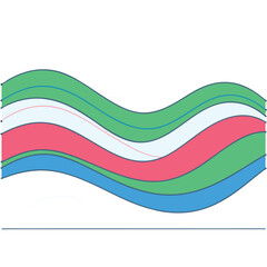 abstract rainbow wave background