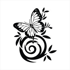 Floral vector illustration with abstract flowers leaves and decorative ornament design