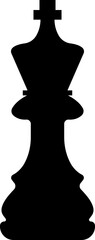 Chess icon in flat. isolated on transparent background