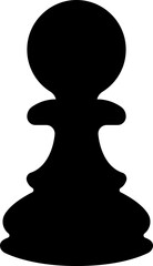 Chess icon in flat. isolated on transparent background