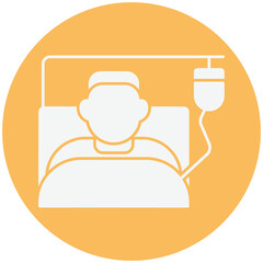 Inpatient :Vector Icon which can easily modify or edit