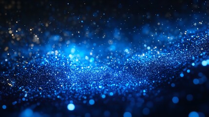 The image is a blue background with a lot of small blue dots