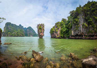James Bond Island , Thailand - January 15, 2018: James Bond Island on Phang Nga bay, Thailand
