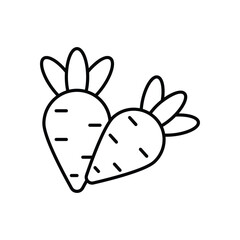 Carrot  Vector icon