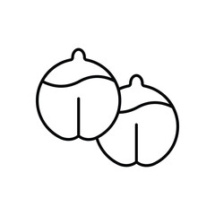 Chickpeas  Vector icon