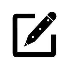 pen icon black