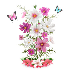 floral background with flowers