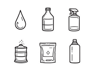 Coolant Line Art Vector Design For Industrial Engineering Use