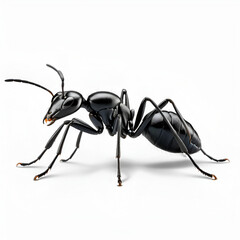 PNG Black ant animal insect white background.