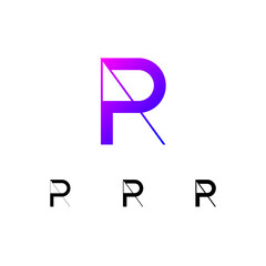 Art letter R set, for your logo abstract design, trendy modern vector illustration 10EPS