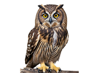 Fototapeta premium owl on white background