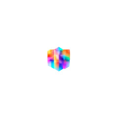 abstract colorful cube