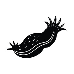 Obraz premium Nudibranch Vector Silhouette