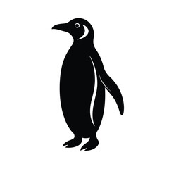Obraz premium Standing Penguin Vector Silhouette