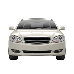 Car isolated on transparent white background, clipping path, pen tool