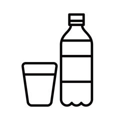 ペットボトルとコップのアイコン
