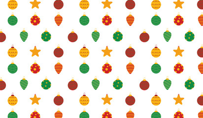 christmas ornament pattern ball vector design template