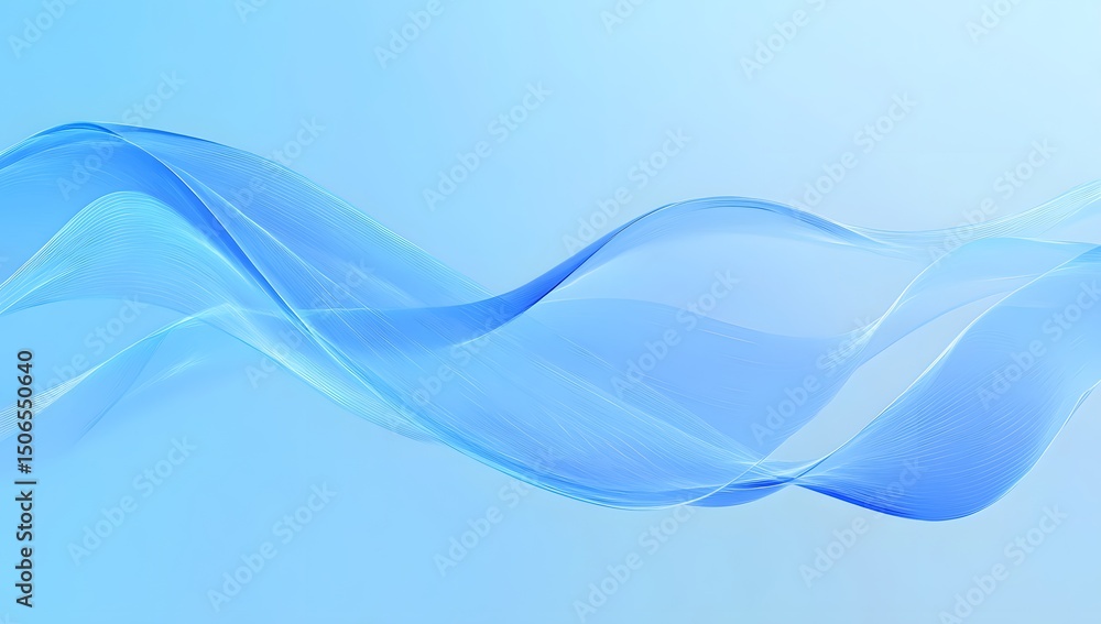 Poster abstract blue background with blurred speed lines, a road, and a highway in motion. blue abstract ba
