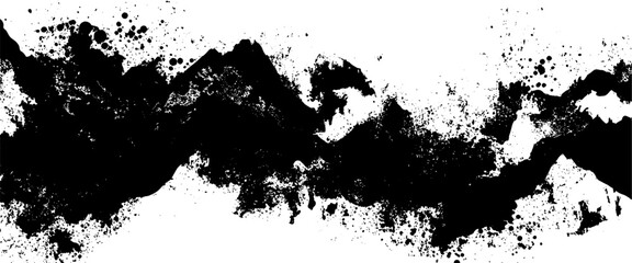 Vector black and white with grunge style, scratch and texture elements for design.