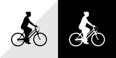 Obraz premium silhouette of people with their daily activities