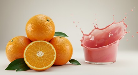 Refreshing Orange Juice Splash: A Burst of Vitamin C