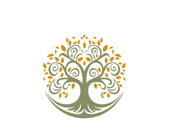 abstract floral tree