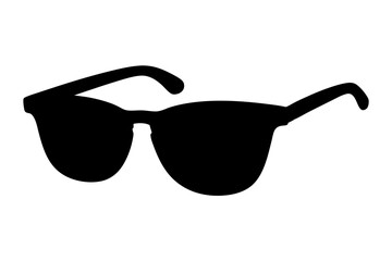Sunglasses silhouette vector, Sunglass icon