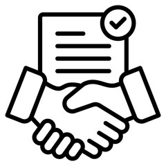 Negotiation line icon