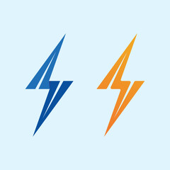 Abstract Flash Lightning Logo Icon in Bold Yellow and Black for Energy or Power Company