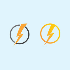 High Voltage Thunder Lightning Logo Vector for Electric Industry, Storm Alert, and Tech Brand Concept
