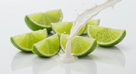 Refreshing Lime and Milk Splash