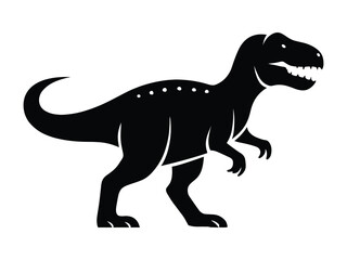 Naklejka premium Silhouette of a T-Rex Dinosaur Icon - Vector Illustration