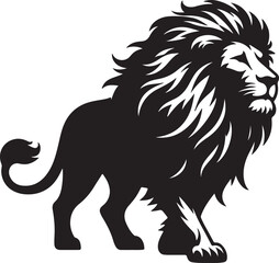 Fototapeta premium Lion Silhouette