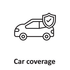 Car coverage :Vector Icon which can easily modify or edit