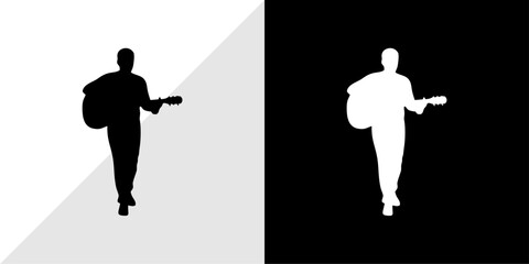 silhouette of people with their daily activities